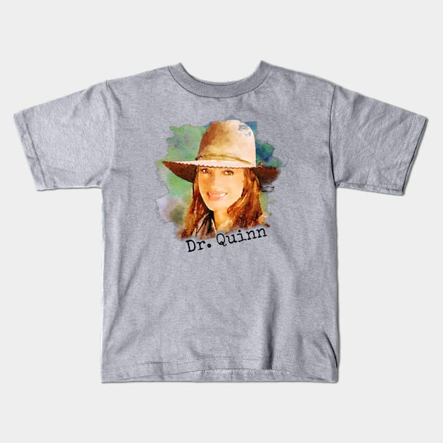 Dr Quinn Medicine Woman Kids T-Shirt by Neicey